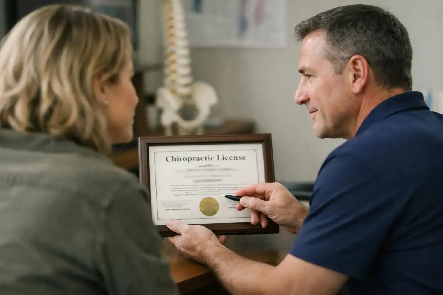 How Chiropractic License applies to Chiropractor services in Duluth, United States—practical illustration