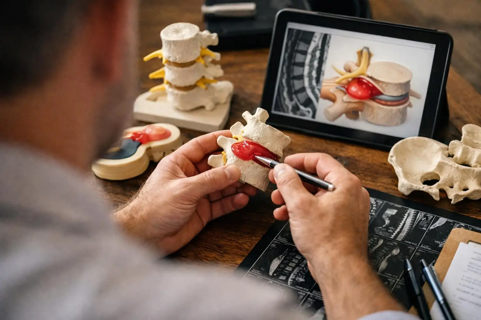 Disc Herniation in Chiropractor: Disc Herniation is a spinal condition where the soft, gel-like center of—visual guide