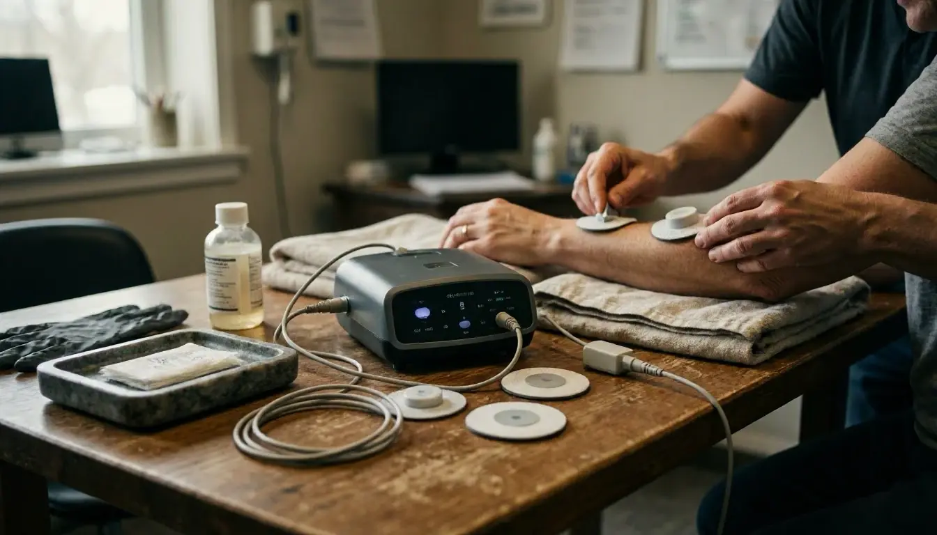 Electrotherapy in Chiropractor: Electrotherapy is a medical treatment that uses electrical currents to reduce pain—visual...