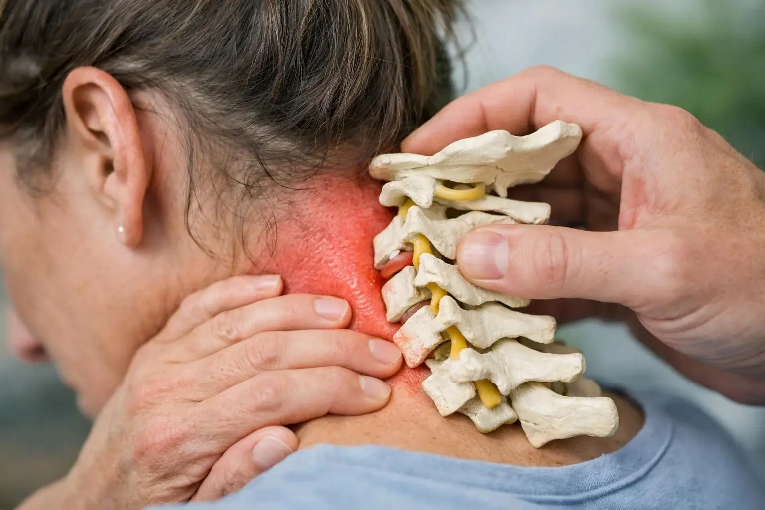 Neck Pain in Chiropractor: Neck Pain is discomfort, stiffness, Or soreness in the cervical spine—the seven—visual guide