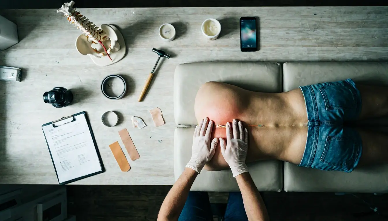 Sciatica in Chiropractor: Sciatica is sharp, shooting pain that travels from the lower back down—visual guide