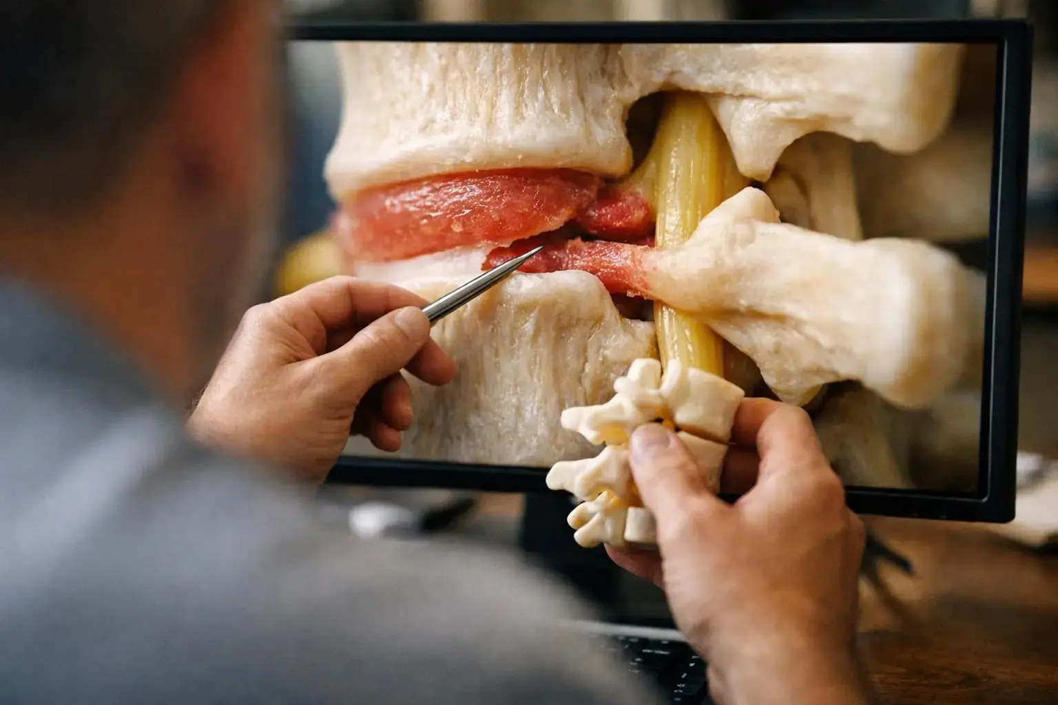 Spinal Stenosis in Chiropractor: Spinal Stenosis is a narrowing of the spaces within the spine, which—visual guide